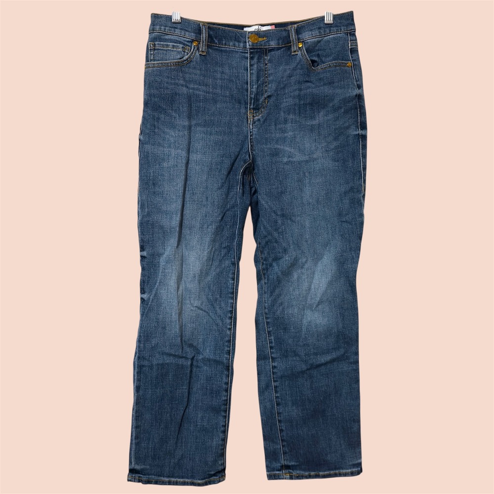Cabi Soho Womens Cropped Straight Leg Jeans Medium Wash Blue Denim‎ Sz 6 4905 - Picture 11 of 11